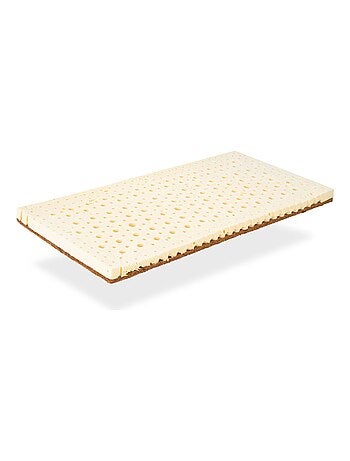 Matelas Mini Berceau Epaisseur 7 cm .Latex et Coco Naturel. Tissu organic 100%