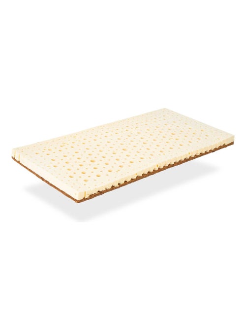 Matelas Mini Berceau  Epaisseur 7 cm .Latex et Coco Naturel. Tissu organic 100% - Kiabi