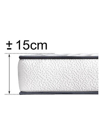 Matelas Mousse - Ferme - Réversible - Côté Été/hiver - H15 Cm - Dagostino Home