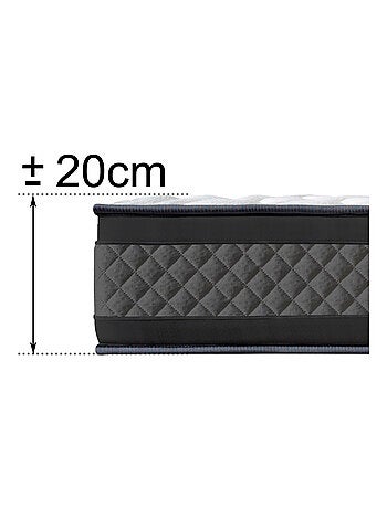 Matelas Mousse - Ferme - Réversible - Côté Été/hiver - H20 Cm - Dagostino Home