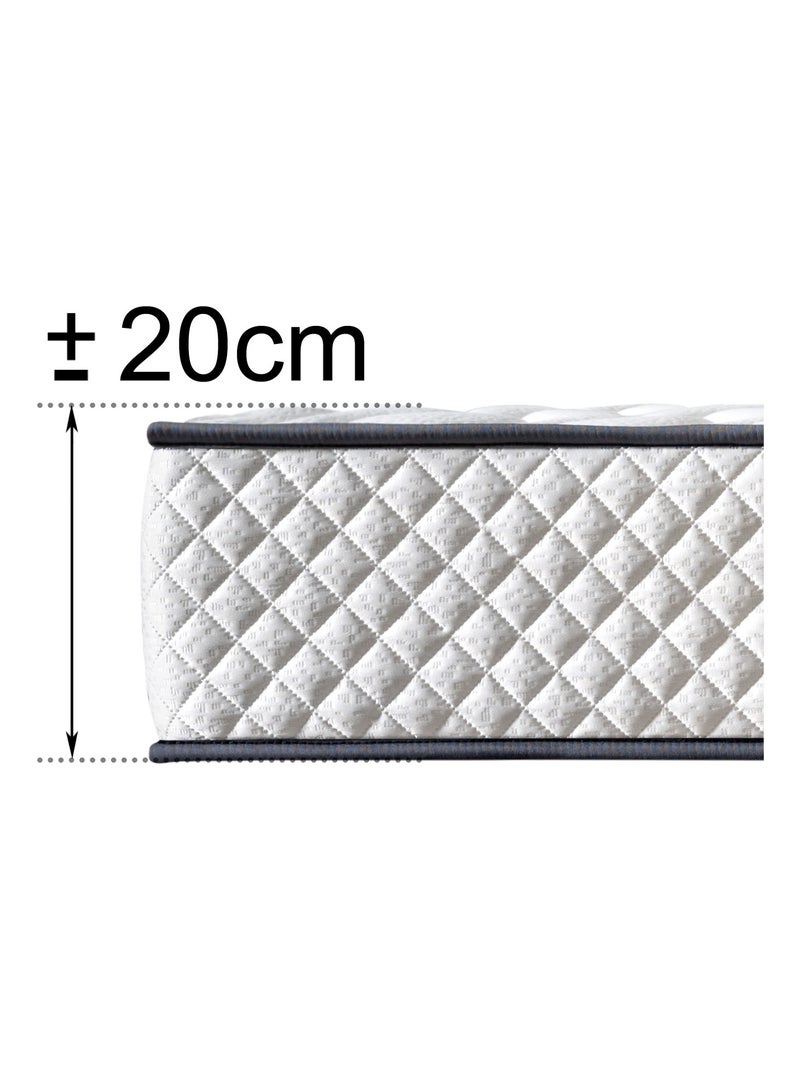 Matelas Mousse - Ferme - Réversible - Côté Été/hiver - H20 Cm - Dagostino Home Blanc - Kiabi