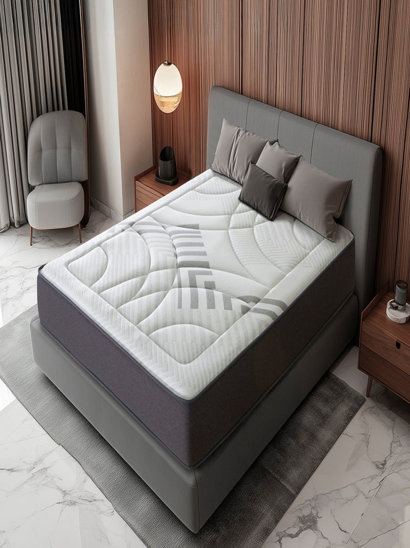 Matelas Mousse 105X200 AIRSYSTEM DREAM, Epaisseur 30 CM, Mousse HR, Fermeté moyenne N/A - Kiabi