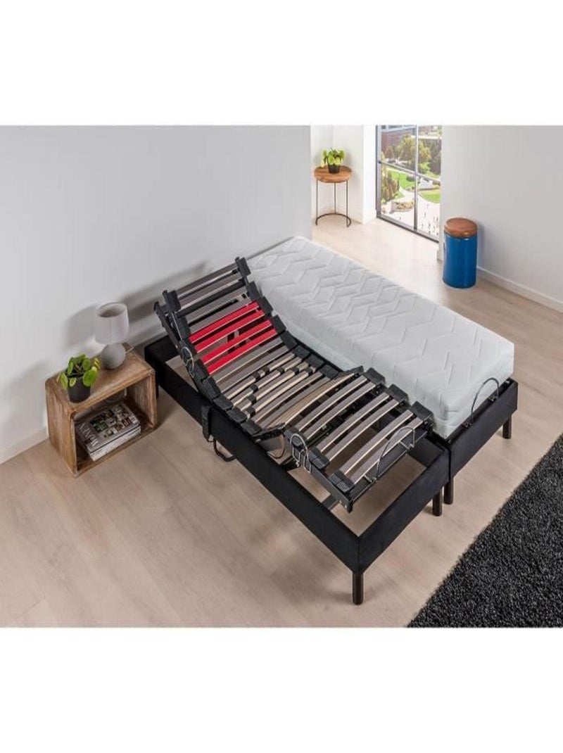 Matelas mousse 2 x 80 x 200 cm + Sommiers - Deko Dream N/A - Kiabi