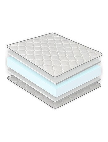 Matelas Mousse 90X190 CONFORT BASIC, Epaisseur 12 CM, Memory Adaptable, Respirant