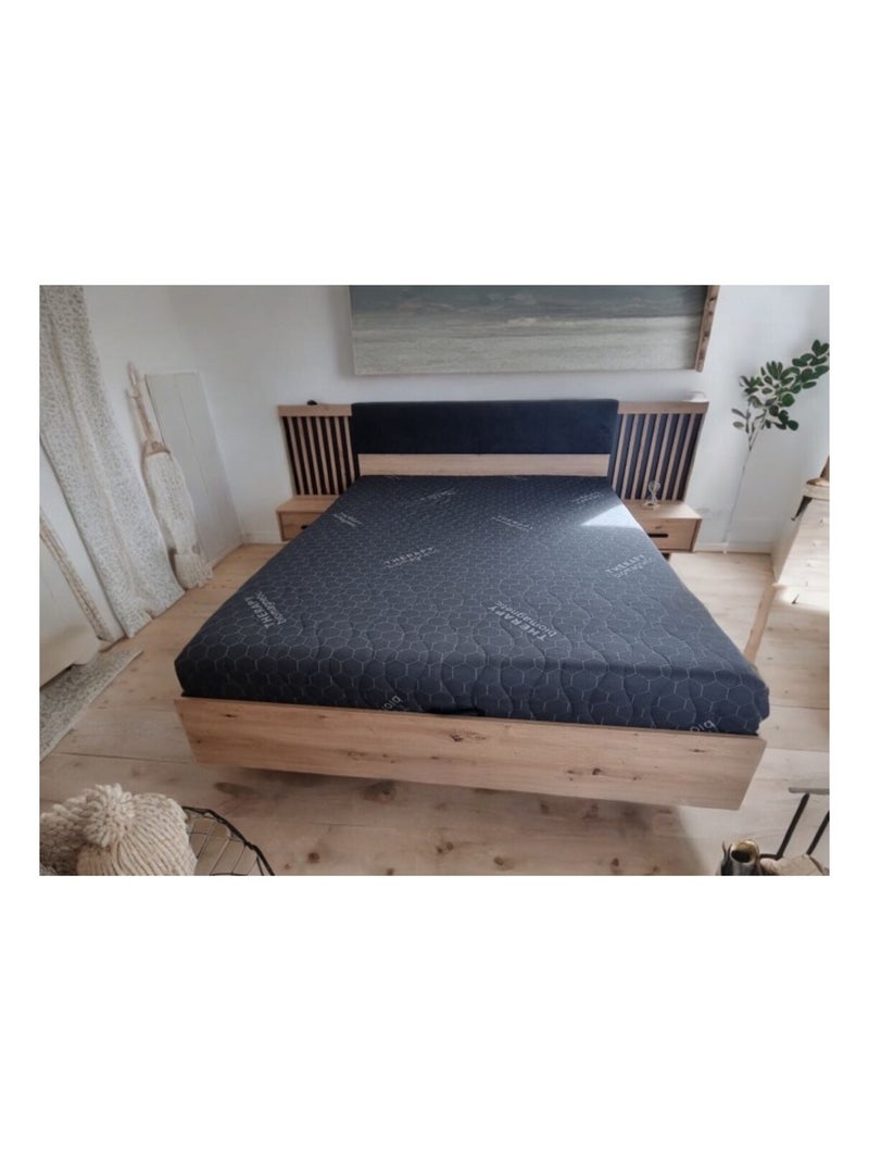 Matelas Mousse à mémoire de forme -  Anthracite Gris - Kiabi