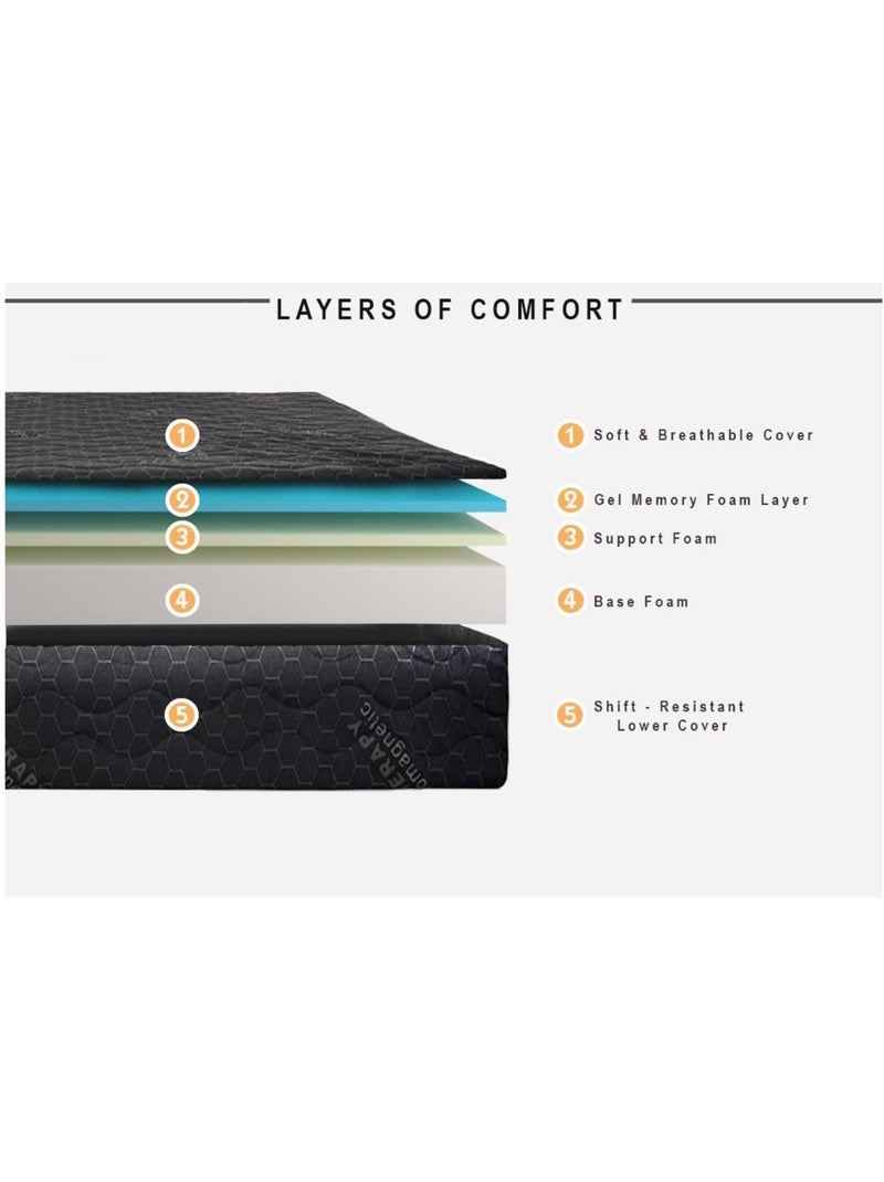 Matelas Mousse à mémoire de forme -  Anthracite Gris - Kiabi