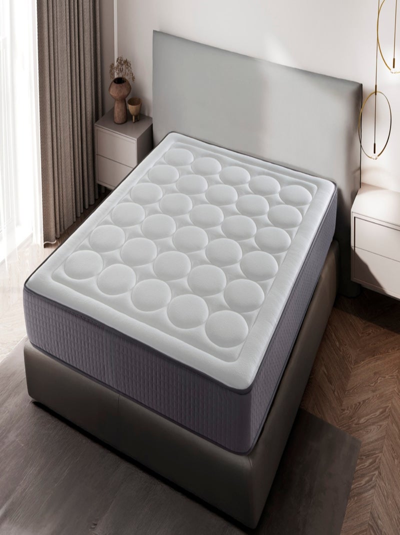 Matelas mousse  CAELUM, Epaisseur 24 CM, Mousse haute densité,Fermeté moyenne N/A - Kiabi