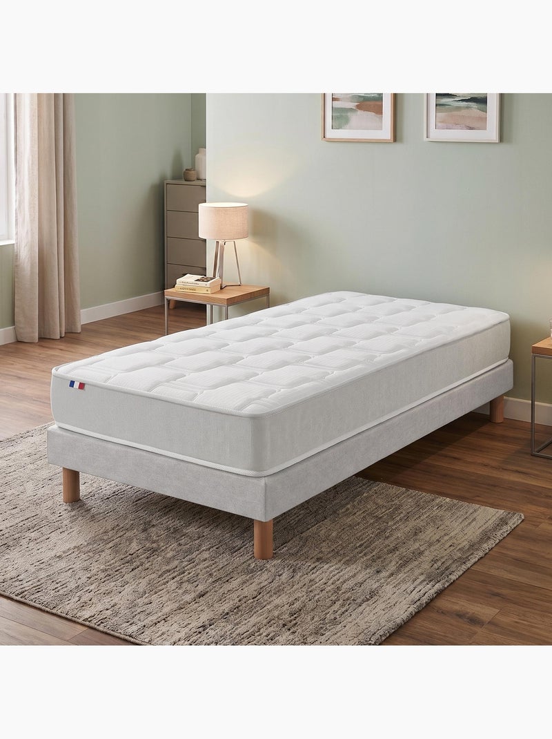 Matelas mousse dimame : confort ferme et enveloppant durable 90 x 200 Blanc - Kiabi