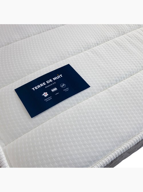 Matelas mousse et latex 19 cm Aisance 2.0 - Terre de Nuit - Kiabi