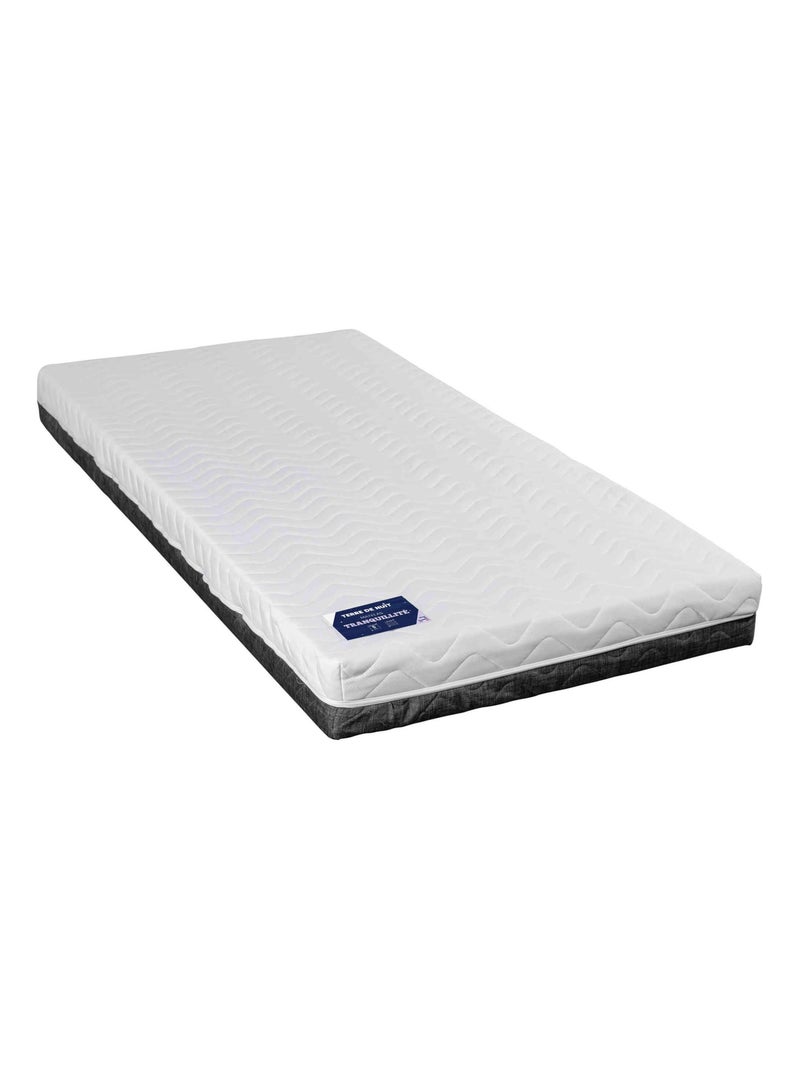 Matelas mousse haute densité confort ferme 14 cm TRANQUILLITÉ Blanc - Kiabi