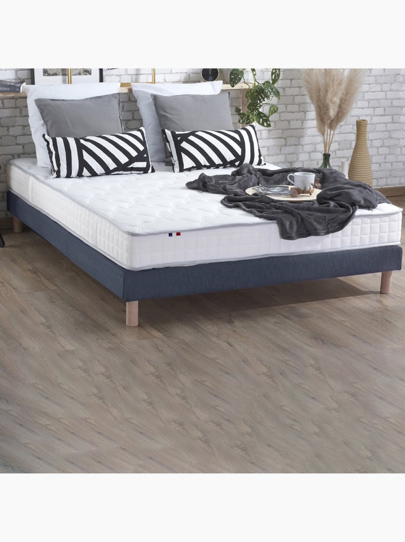 Matelas Mousse Haute Résilience CIRRUS Made in France Blanc - Kiabi