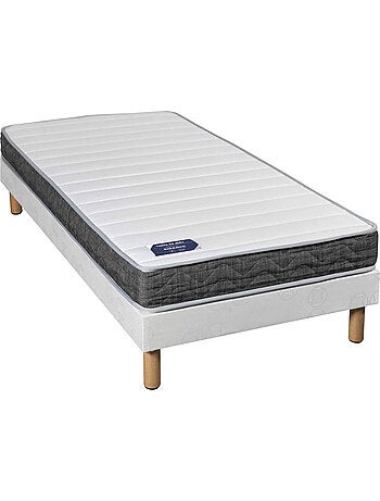 Matelas mousse + latex, sommier pieds AISANCE