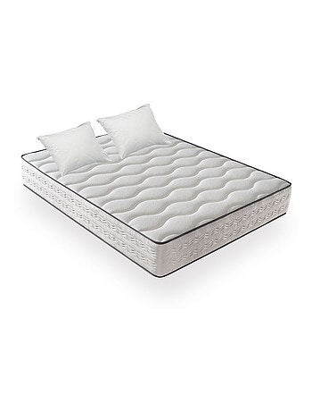 Matelas Mousse + Oreillers - Ferme - Réversible - Côté Été/hiver - H25 Cm - Dagostino Home