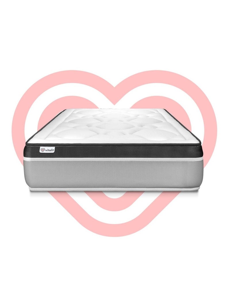 Matelas Mousse polyuréthane à mémoire de forme VITAL ERGO Blanc - Kiabi