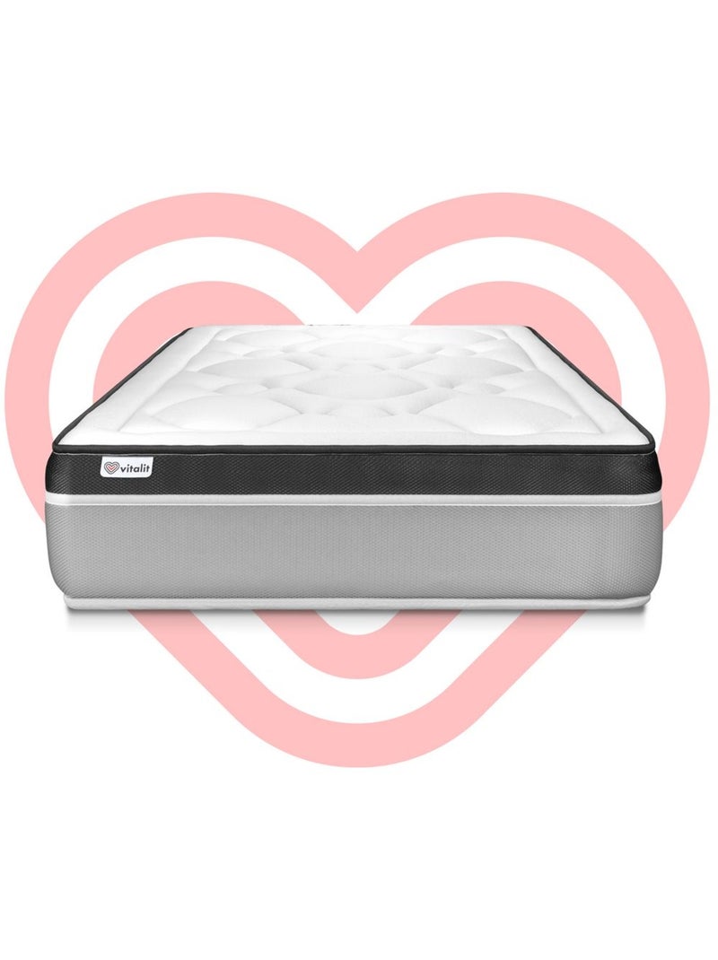 Matelas Mousse polyuréthane à mémoire de forme VITAL ERGO Blanc - Kiabi