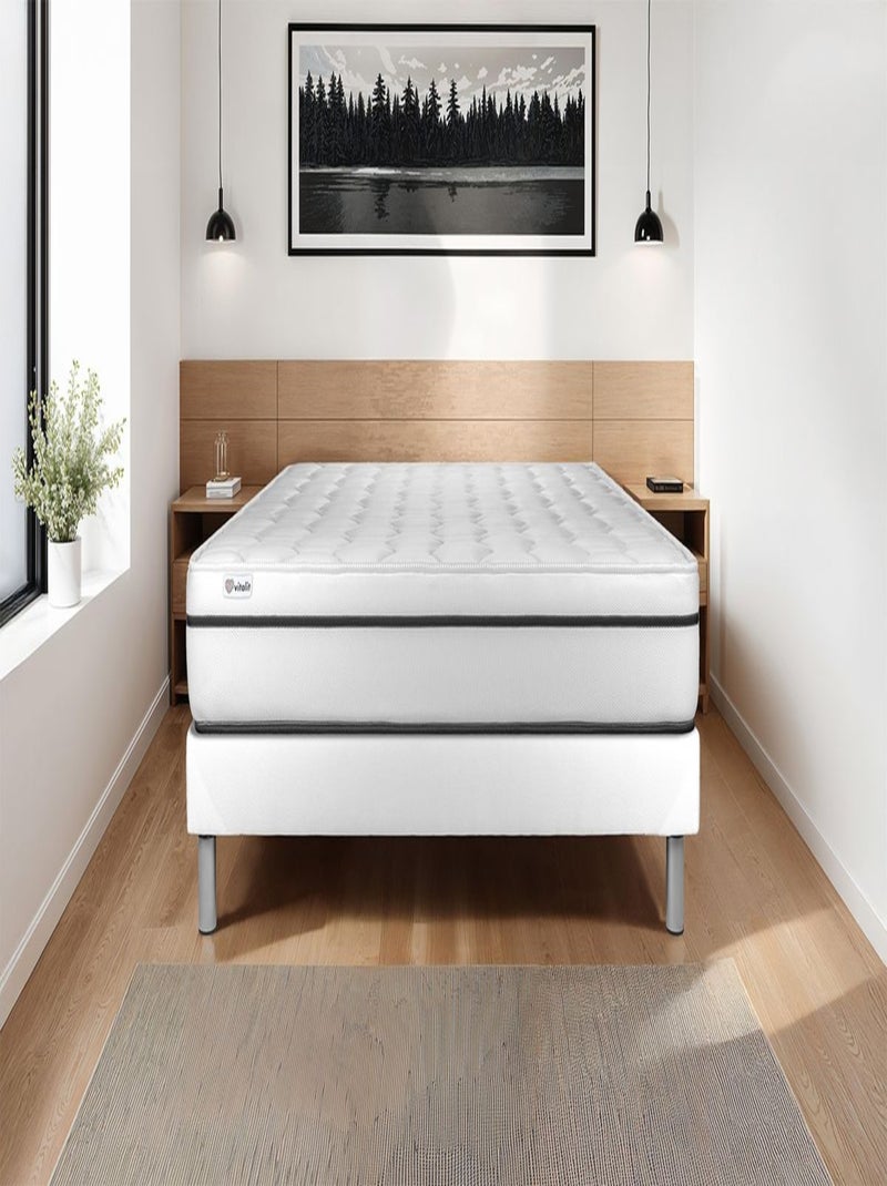 Matelas Mousse polyuréthane à mémoire de forme VITAL SPA Blanc - Kiabi
