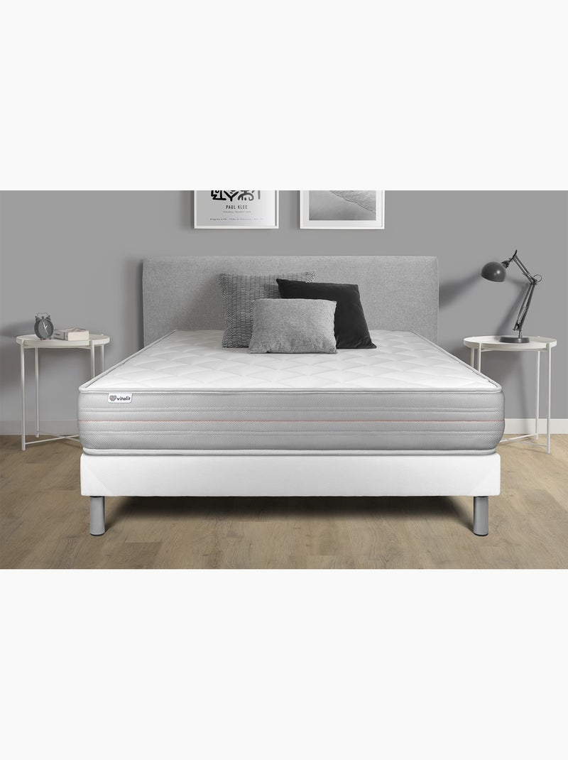 Matelas Mousse polyuréthane à mémoire de forme VITALMEMO Blanc - Kiabi