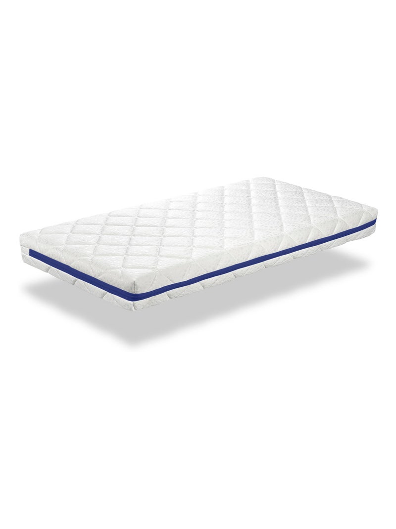 Matelas mousse respirante  HERMES, Epaisseur 11 CM, Dehoussable, ergonomique et adaptable Blanc - Kiabi
