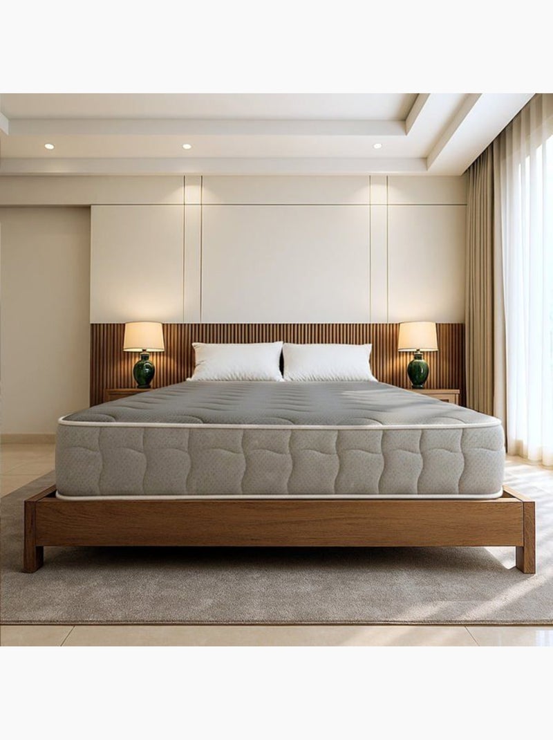 Matelas orthopédique - the white stone - white stone - 80 x 190 cm - 22 cm - mémoire 9 zones Gris - Kiabi