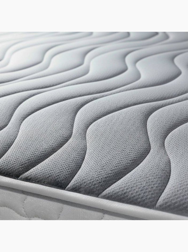 Matelas orthopédique - the white stone - white stone - 80 x 190 cm - 22 cm - mémoire 9 zones Gris - Kiabi