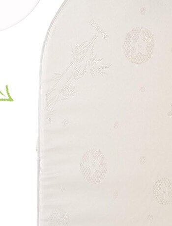 Matelas ovale Bambou 32x72 cm - coins arrondis - pour couffin