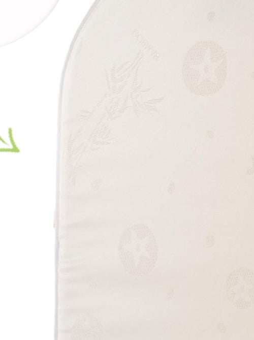 Matelas ovale Bambou 32x72 cm - coins arrondis - pour couffin - Kiabi