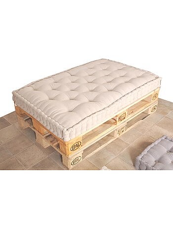 Matelas palette capitonné 80x120cm, Anthracite