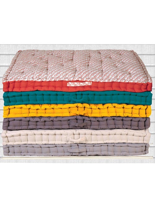 Matelas palette capitonné 80x120cm, Galet - Kiabi