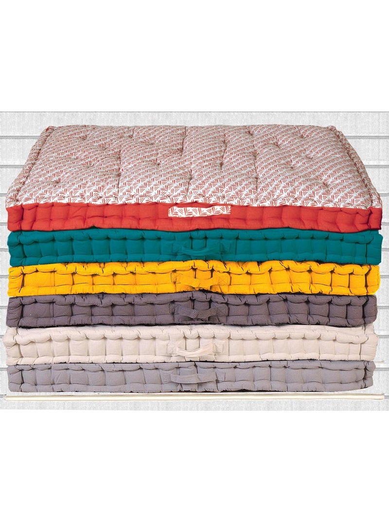 Matelas palette capitonné 80x120cm, Galet Beige - Kiabi