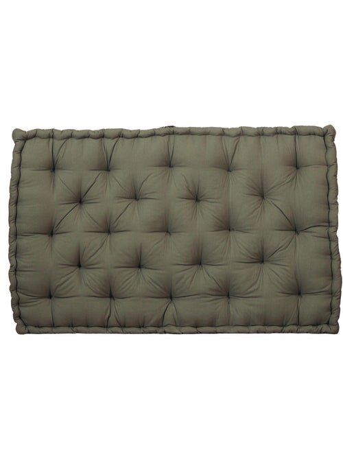 Matelas palette capitonné 80x120cm, Kaki imprimé floral - Kiabi