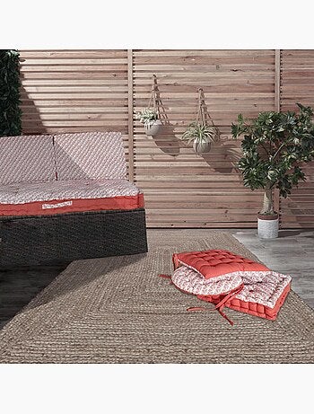 Matelas palette capitonné 80x120cm, Anthracite
