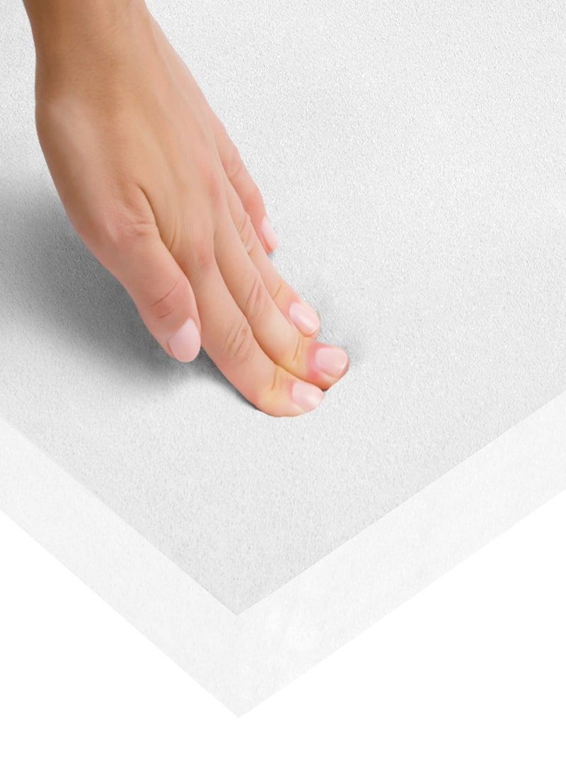 Matelas parc bébé carré avec housse piquée amovible ROBA Blanc - Kiabi