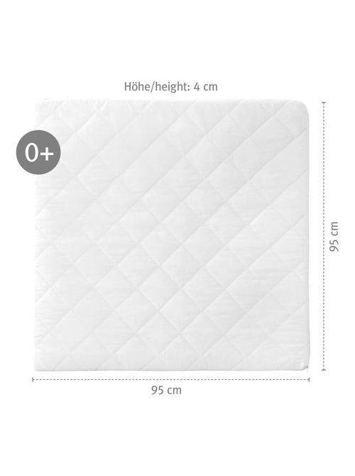 Matelas parc bébé carré avec housse piquée amovible ROBA - Kiabi