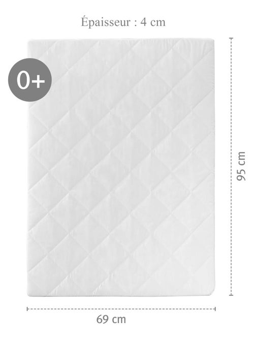 Matelas parc bébé rectangulaire avec housse piquée amovible ROBA - Kiabi