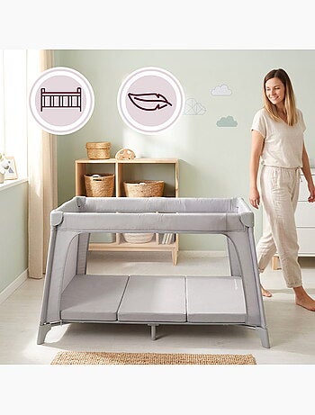 Matelas pliable lit parapluie et parc 120x60 moby-system avec housse