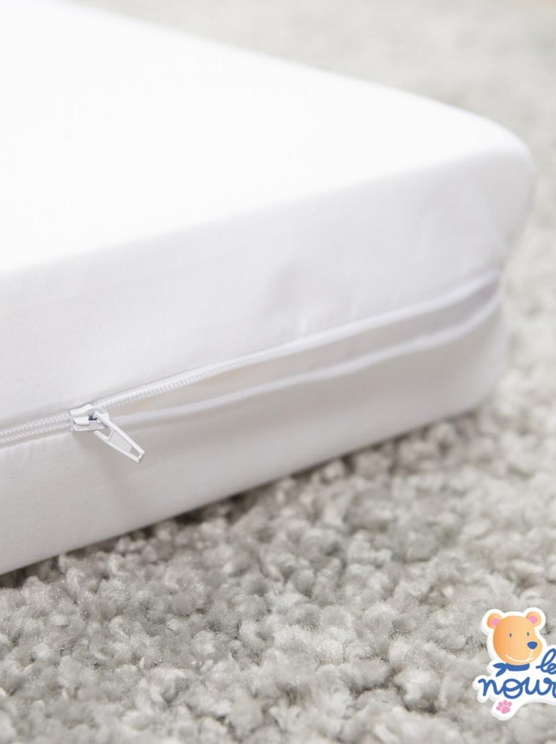 Matelas pliant bébé - 60x120cm - Matelas de voyage - Déhoussable - Fabrication française Blanc - Kiabi