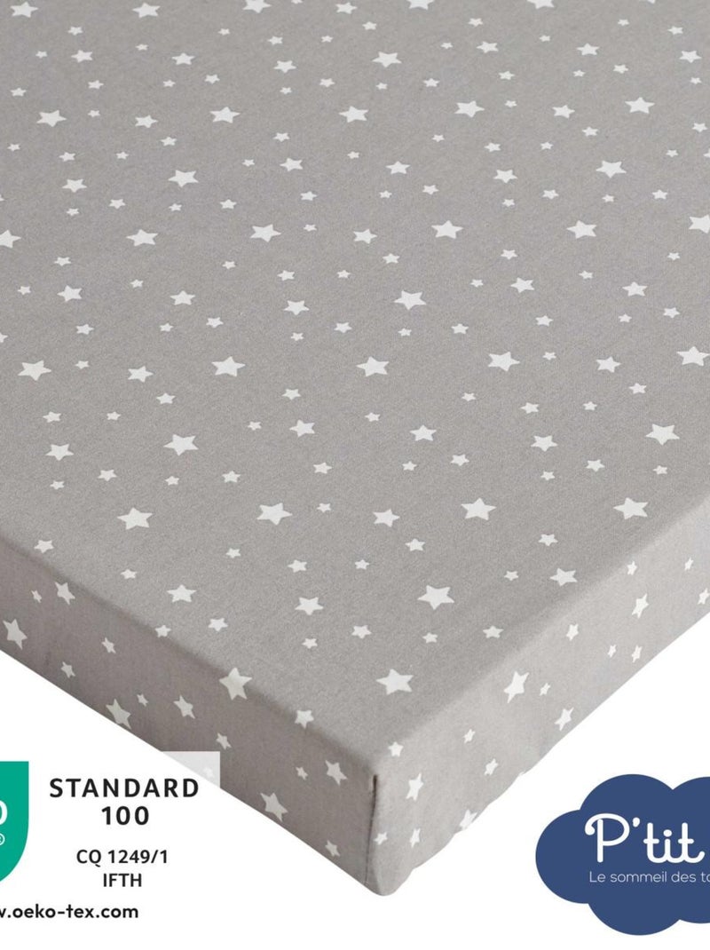 Matelas pliant bébé - 60x120x5 cm - Matelas de voyage - Déhoussable - Réversible Blanc - Kiabi
