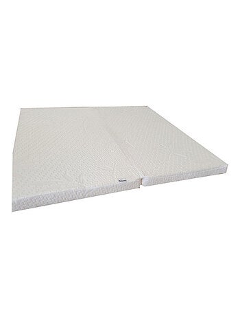 Matelas pliant en fibre thermoformé pour lit parc carré 95x95 10cm