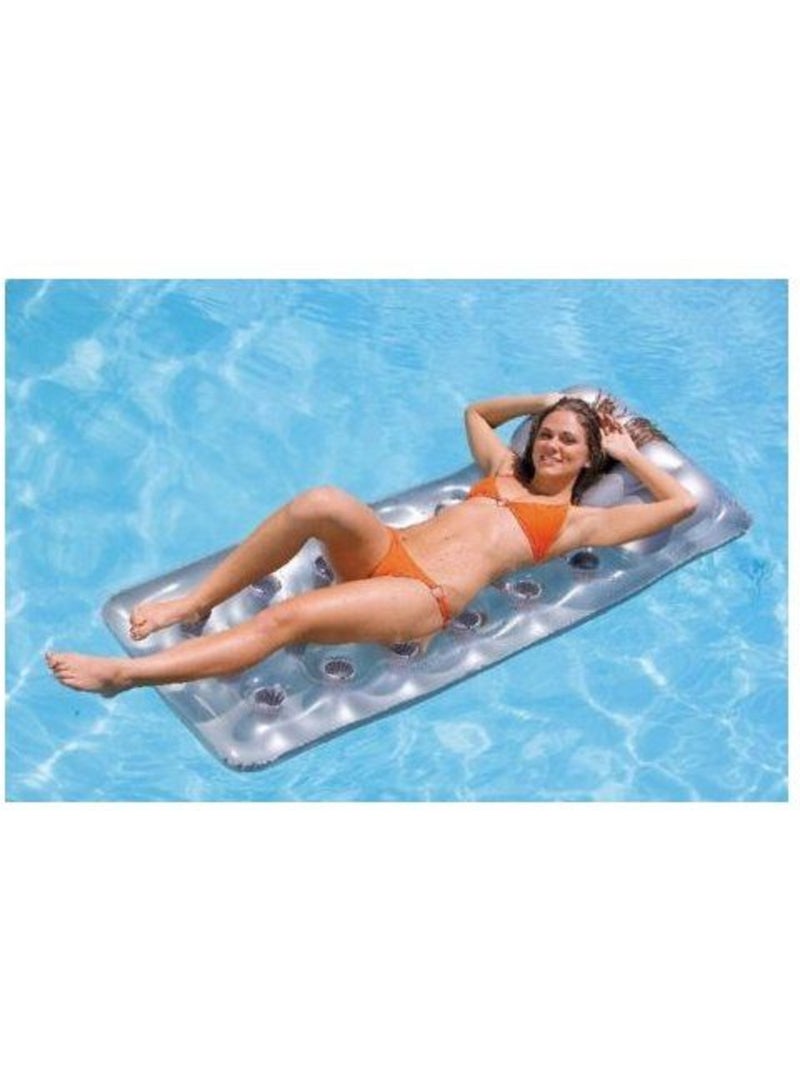 Matelas pneumatique de bronzage. 188 x 71 cm Gris - Kiabi
