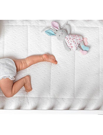 Matelas pour berceau 14 cm Safetech HR couche visco et housse amovible
