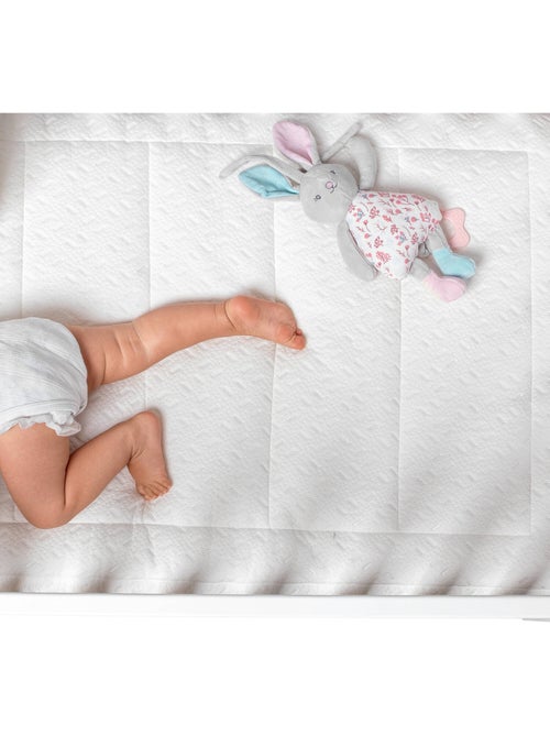 Matelas pour berceau 14 cm Safetech HR couche visco et housse amovible - Kiabi