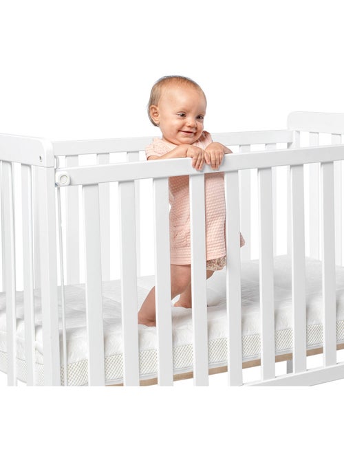 Matelas pour berceau 14 cm Safetech HR couche visco et housse amovible - Kiabi