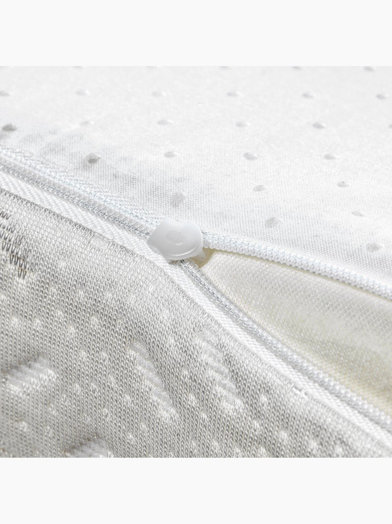 Matelas pour berceau 14 cm Safetech HR couche visco et housse amovible Blanc - Kiabi