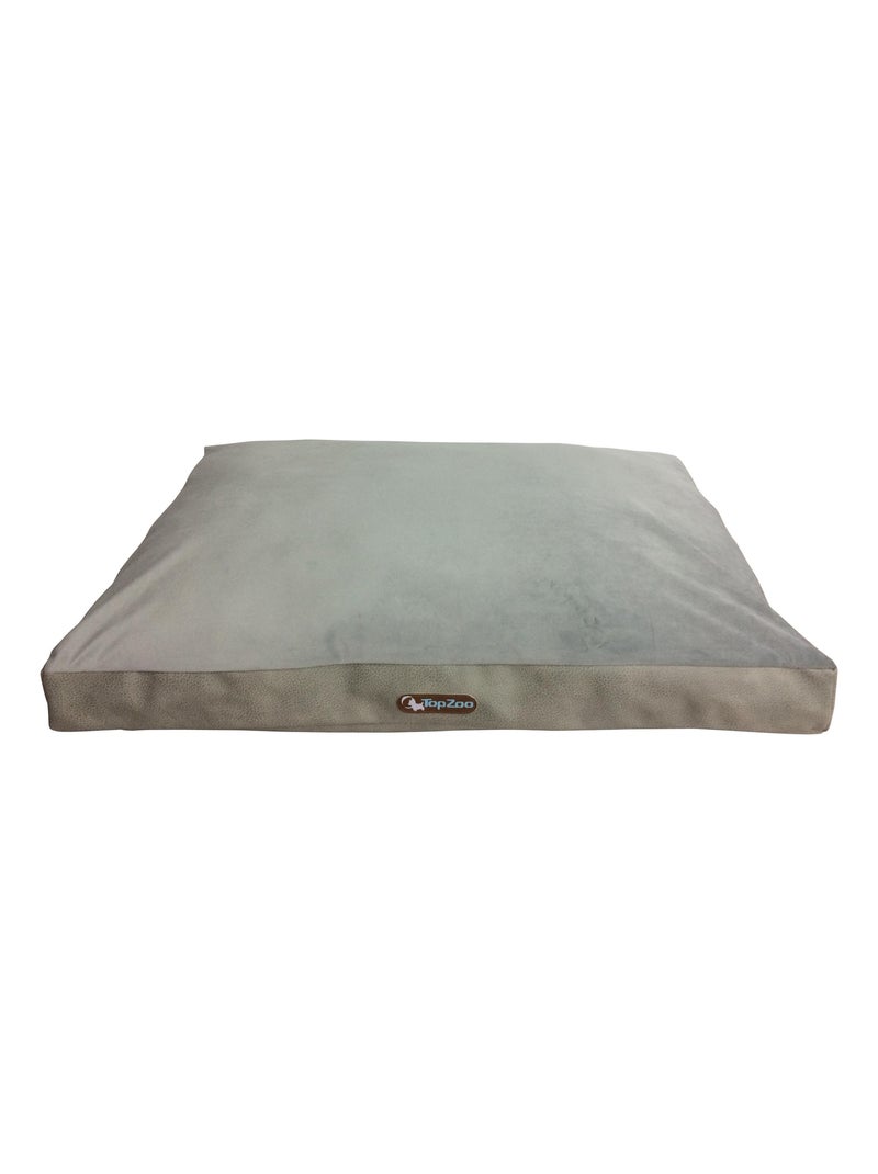 Matelas pour chien déhoussable velours Pluton Gris - Kiabi