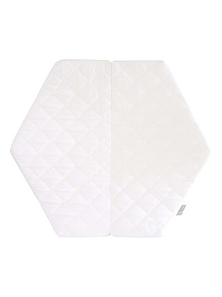 Matelas pour parc bébé hexagonal - Housse matelassée et amovible 'Roba'