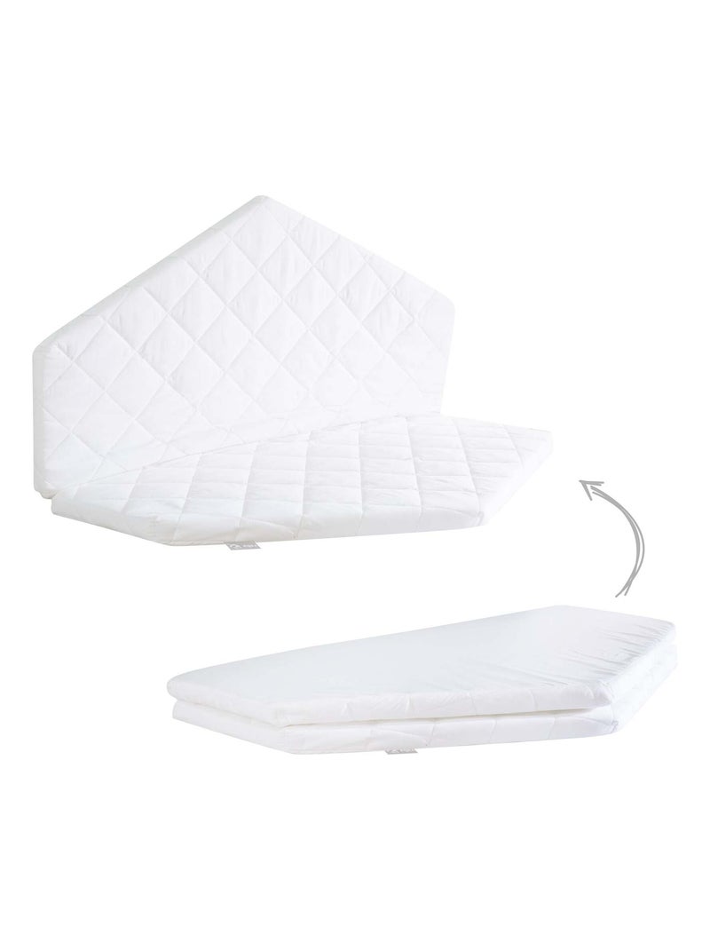 Matelas pour parc bébé hexagonal - Housse matelassée et amovible 'Roba' Blanc - Kiabi