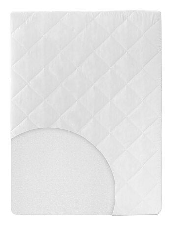Matelas pour parc bébé rectangulaire - Housse matelassée et amovible 'Roba'