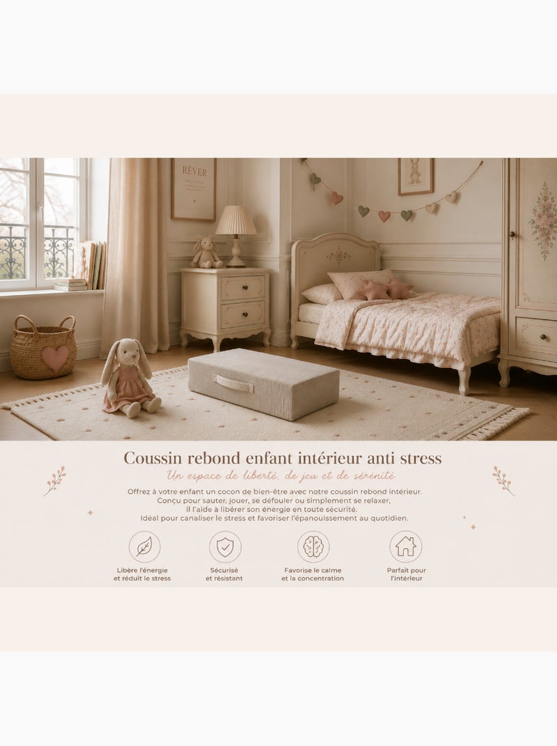Matelas rebond enfant pour jeux actifs Rose - Kiabi