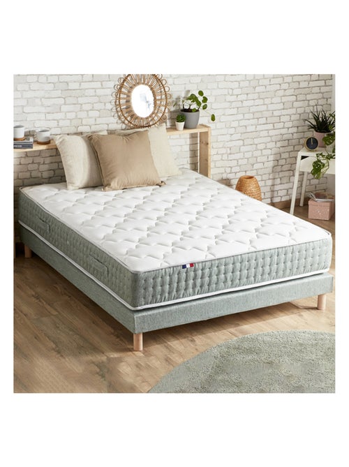 Matelas Ressort 7 zones Face Hiver/Eté différente HYGGE Fabriqué en France - Kiabi