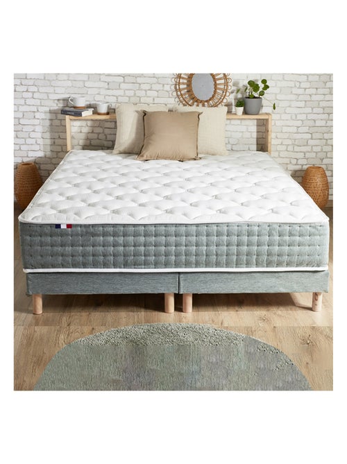Matelas Ressort 7 zones Face Hiver/Eté différente HYGGE Fabriqué en France - Kiabi